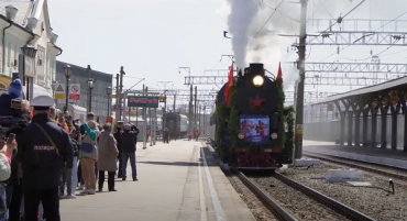 Поезд Победы в Улан-Удэ. Для ветеранов Великой Отечественной войны провели торжественный митинг